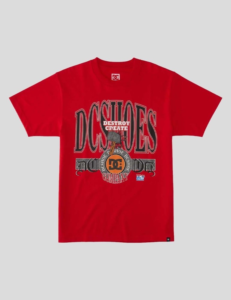 T-shirt DC timido città tee rosso